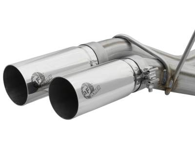 aFe Power - aFe Power Rebel Series 3" 409 Stainless Steel Cat-Back Exhaust System (Polished Tips) For 17-19 F-150 Raptor - Image 4