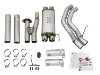 aFe Power - aFe Power Rebel Series 3" 409 Stainless Steel Cat-Back Exhaust System (Polished Tips) For 17-19 F-150 Raptor - Image 6