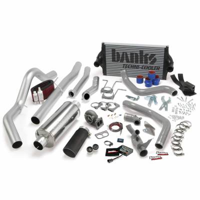 Banks Power - Banks Power PowerPack Bundle Complete Power System W/OttoMind Engine Calibration Module Black Tail Pipe 94-97 Ford 7.3L CCLB Automatic Transmission - Image 1