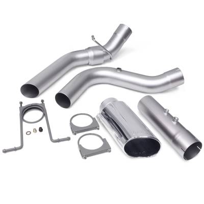 Banks Power - Banks Power Monster Exhaust System 4-inch Single Exit Chrome Tip with CoolCuff 17-18 Chevy 6.6L L5P from - Image 1