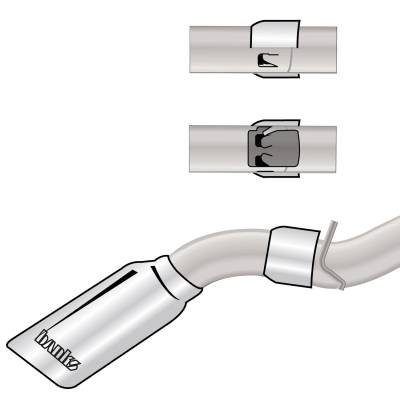 Banks Power - Banks Power Monster Exhaust System 4-inch Single Exit Chrome Tip with CoolCuff 17-18 Chevy 6.6L L5P from - Image 4
