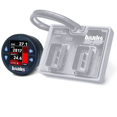 Banks Power - Banks Power Six-Gun Diesel Tuner with Banks iDash 1.8 Super Gauge for use with 2003-2007 Ford 6.0 Truck/2003-2005 Excursion - Image 1