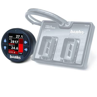Banks Power - Banks Power Economind Diesel Tuner (PowerPack calibration) with Banks iDash 1.8 Super Gauge for use with 2003-2007 Ford 6.0 Truck/2003-2005 Excursion - Image 1