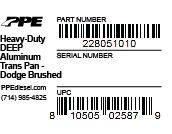PPE - PPE Heavy Duty Deep Aluminum Transmission Pan - Brushed For 89-07 5.9 Cummins - Image 5