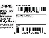 PPE - PPE Heavy Duty Deep Aluminum Transmission Pan - Black For 89-07 5.9 Cummins - Image 5