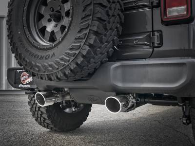 aFe Power - aFe Power Rebel Series 2.5" 304 Stainless Steel Cat-Back Exhaust System With Polished Tips For 18-20 Jeep Wrangler JL 4 Door - Image 6