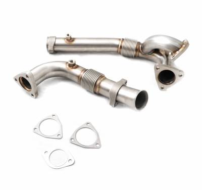 Rudy's Performance Parts - Rudy's High Flow Up Pipe Kit For 6.0 Exhaust Manifolds For 08-10 6.4 Powerstroke - Image 1
