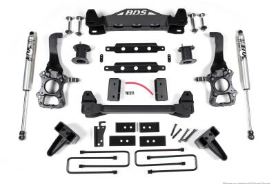 BDS Suspension - BDS 6" LIft Kit With 5" Rear Lift Block & NX2 Shocks For 15-20 Ford F-150 2WD - Image 1