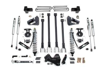 BDS Suspension - BDS 4" Coilover 4-Link Lift Kit For 17-19 Ford 6.7L Powerstroke F-250 & F-350 With 2 Leaf Main Rear - Image 1
