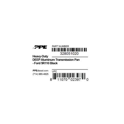 PPE - PPE Heavy Duty Deep Aluminum Transmission Pan - Black For 03-07 6.0 Powerstroke 5R110 - Image 3