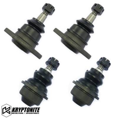 Kryptonite - Kryptonite Upper And Lower Ball Joint Package For 01-10 Chevy/GMC 1500HD/2500HD/3500HD With Aftermarket Control Arms - Image 1