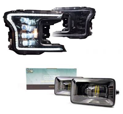 Morimoto - Morimoto XB LED Plug & Play Headlight Assemblies (White DRL) w/ Fog Lights For 17-19 F-150 Raptor / 15-17 F-150 - Image 1