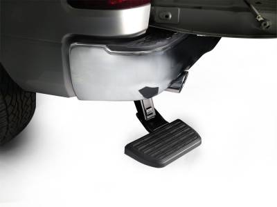 Amp Research - AMP Research BedStep Rectractable Bumper Step For 09-19 Dodge Ram 1500 With Dual Exhaust - Image 2