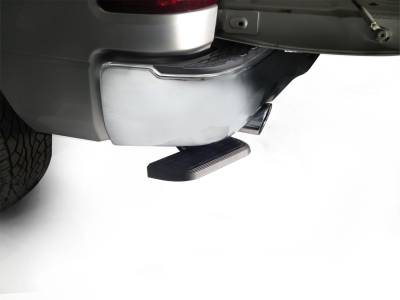 Amp Research - AMP Research BedStep Rectractable Bumper Step For 09-19 Dodge Ram 1500 With Dual Exhaust - Image 1