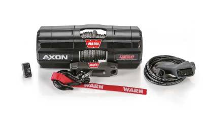 Warn - Warn Axon 45RC Power Sport Winch 4,500 LB Capacity With 27' Foot Rope - Image 1