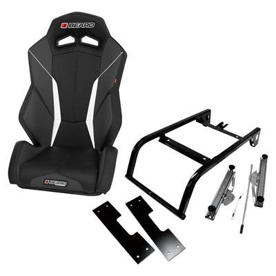 Beard Seats - Beard V2 Torque Black Rear Seat with Mount Kit For 14-17 Polaris RZR XP 1000 (4 Door) - Image 1