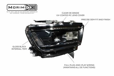 Morimoto - Morimoto XB LED Plug & Play Headlight Assemblies For 19-20 Dodge Ram 1500 - Image 4