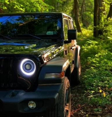 Oracle Lighting - Oracle Lighting Oculus Bi-LED Stain Silver Projector Headlights For 18-20 Jeep Wrangler - Image 7
