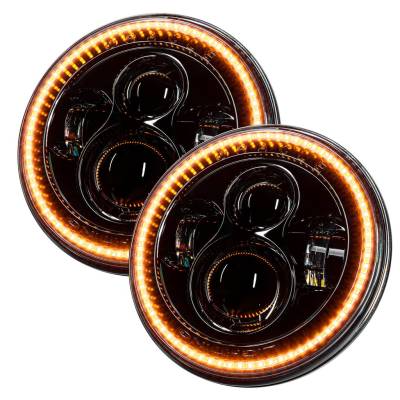 Oracle Lighting - Oracle Lighting LED Halo Headlights With Amber Switchback Turn Signals & DRL For 07-18 Jeep Wrangler JK - Image 3