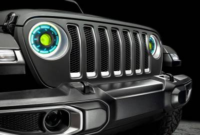 Oracle Lighting - Oracle Lighting ColorSHIFT Oculus Bi-LED Projector Headlights For 18-20 Jeep Wrangler & Gladiator - Image 9