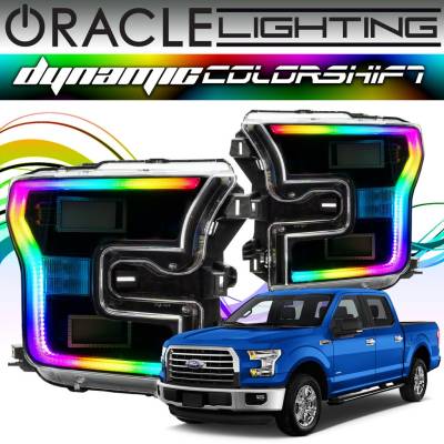 Oracle Lighting - Oracle Dynamic ColorSHIFT Headlight DRL Halo Kit For 15-17 Ford F-150 - Image 1