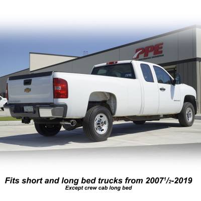 PPE - PPE 4" 304 Stainless Steel Cat-Back Performance Exhaust System with 5" Polished Tip For 07.5-19 6.6 Duramax - Image 6