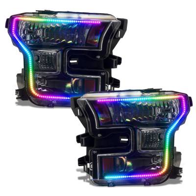 Oracle Lighting - Oracle Dynamic ColorSHIFT Pre-Assembled Headlights Black Edition For 15-17 Ford F-150 - Image 3