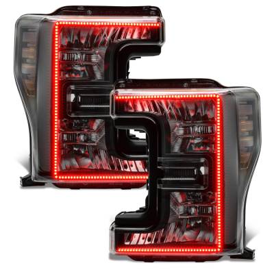 Oracle Lighting - Oracle Dynamic ColorSHIFT Pre-Assembled Headlights Black For 17-19 Ford Super Duty - Image 6