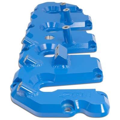 PPE - PPE Performance Billet Aluminum Valve Cover Kit - With Pillars (Blue) For 04.5-10 6.6 Duramax - Image 3