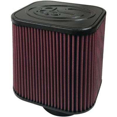 S&B - S&B Air Filter For Intake Kits 75-1532, 75-1525 Oiled Cotton Cleanable Red KF-1000 - Image 1