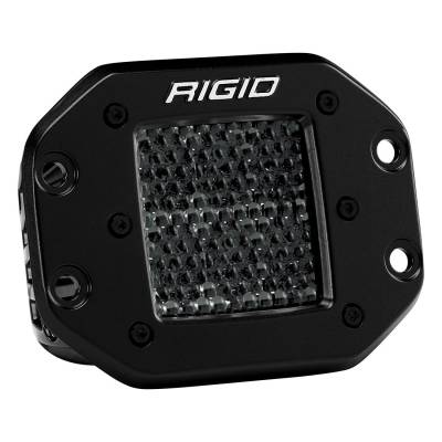 Rigid Industries - Rigid Industries Spot Diffused Midnight Flush Mount Pair D-Series Pro 212513BLK - Image 1
