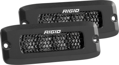 Rigid Industries - Rigid Industries Spot Diffused Midnight Flush Mount Pair SR-Q Pro 925513BLK - Image 1