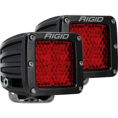 Rigid Industries - Rigid Industries Diffused Rear Facing High/Low Surface Mount Red Pair D-Series Pro 90153 - Image 1