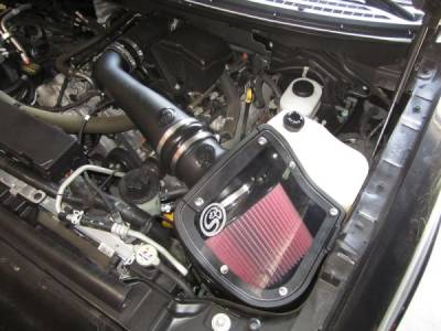 S&B - S&B Cold Air Intake For 09-10 Ford F150 V8-5.4L Dry Dry Extendable White 75-5050D - Image 2