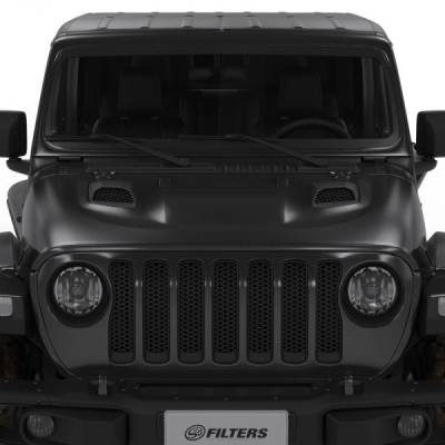 S&B - S&B Jeep Air Hood Scoops for 18-20 Wrangler JL Rubicon 2.0L, 3.6L, 2020 Jeep Gladiator 3.6L Scoops Only Kit AS-1015 - Image 1