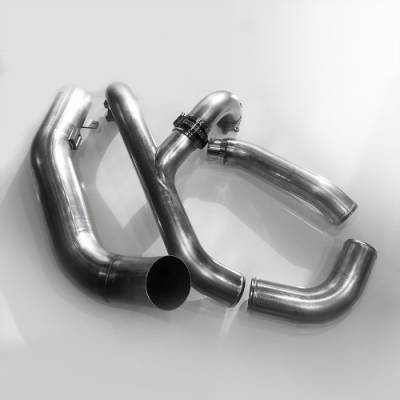 No Limit Fabrication - No Limit Fabrication 6.7 Polished Stainless Intake Piping Kit 17-20 Ford 6.7 Powerstroke F250/350/450/550 67TPKP17 - Image 1