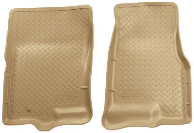 Husky Liners - Husky Liners Floor Liners Front 07-14 Expedition/Navigator Classic Style-Tan 33533 - Image 1