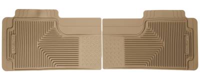 Husky Liners - Husky Liners Semi Custom Fit Floor Mat 2nd or 3rd Seat Can Overlap Center Hump-Tan 52013 - Image 1