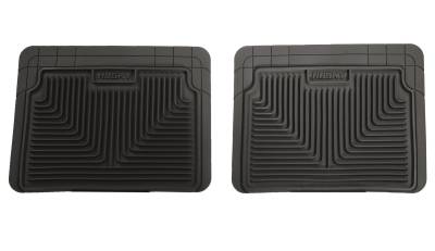 Husky Liners - Husky Liners Semi Custom Fit Floor Mat 2nd or 3rd Seat Larger Locations-Black 52021 - Image 1