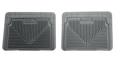 Husky Liners - Husky Liners Semi Custom Fit Floor Mat 2nd or 3rd Seat Larger Locations-Grey 52022 - Image 1