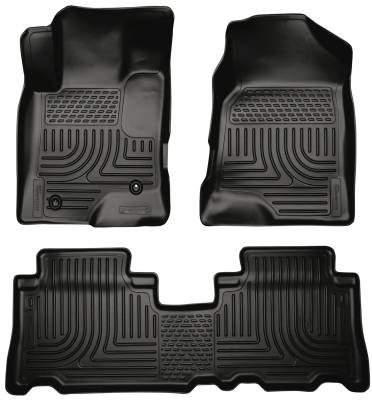 Husky Liners - Husky Liners Floor Liners Front & 2nd Row 12-14 Chevy Captiva Sport (Footwell Coverage) WeatherBeater-Black 96321 - Image 1