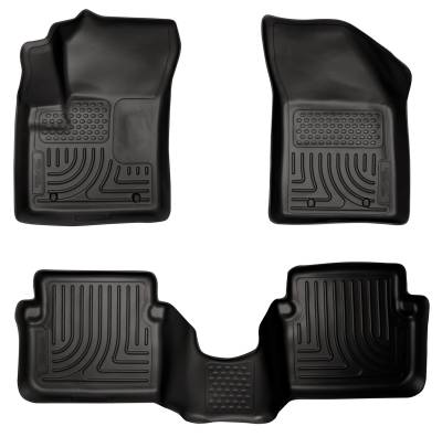 Husky Liners - Husky Liners Floor Liners Front & 2nd Row 11-14 Chrysler 200/Dodge Avenger (Footwell Coverage) WeatherBeater-Black 98091 - Image 1