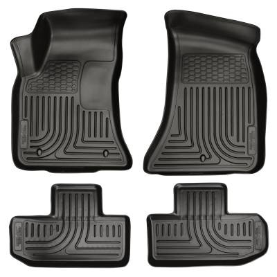 Husky Liners - Husky Liners Floor Liners Front & 2nd Row 11-15 Dodge Challenger (Footwell Coverage) WeatherBeater-Black 98071 - Image 1