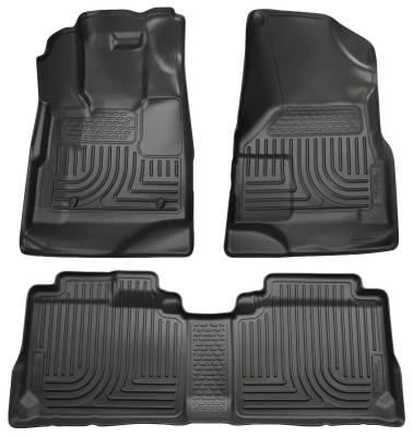 Husky Liners - Husky Liners Floor Liners Front & 2nd Row 10-15 Cadillac SRX (Footwell Coverage) WeatherBeater-Black 98141 - Image 1