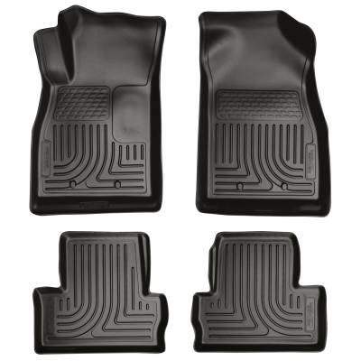 Husky Liners - Husky Liners Floor Liners Front & 2nd Row 11-15 Chevy Volt (Footwell Coverage) WeatherBeater-Black 98181 - Image 1