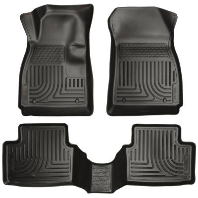 Husky Liners - Husky Liners Floor Liners Front & 2nd Row 13-15 Encore/Trax (Footwell Coverage) WeatherBeater-Black 98271 - Image 1
