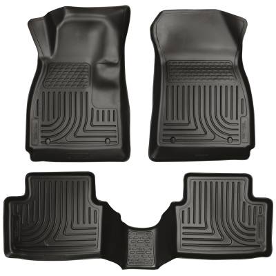 Husky Liners - Husky Liners Floor Liners Front & 2nd Row 12-15 Chevy Sonic (Footwell Coverage) WeatherBeater-Black 98291 - Image 1