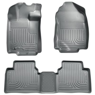 Husky Liners - Husky Liners Floor Liners Front & 2nd Row 06-12 Fusion/MKZ/Zephyr/Milan (Footwell Coverage) WeatherBeater-Grey 98362 - Image 1