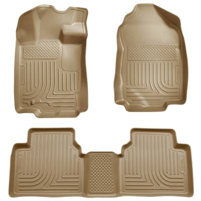 Husky Liners - Husky Liners Floor Liners Front & 2nd Row 06-12 Fusion/MKZ/Zephyr/Milan (Footwell Coverage) WeatherBeater-Tan 98363 - Image 1