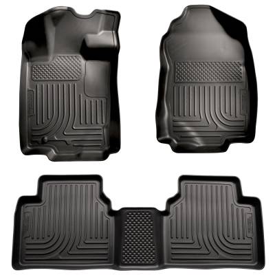 Husky Liners - Husky Liners Floor Liners Front & 2nd Row 06-12 Fusion/MKZ/Zephyr/Milan (Footwell Coverage) WeatherBeater-Black 98361 - Image 1